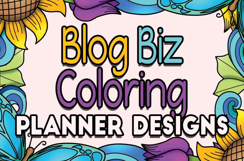 My Blog Biz Coloring Planner PLR on Sale