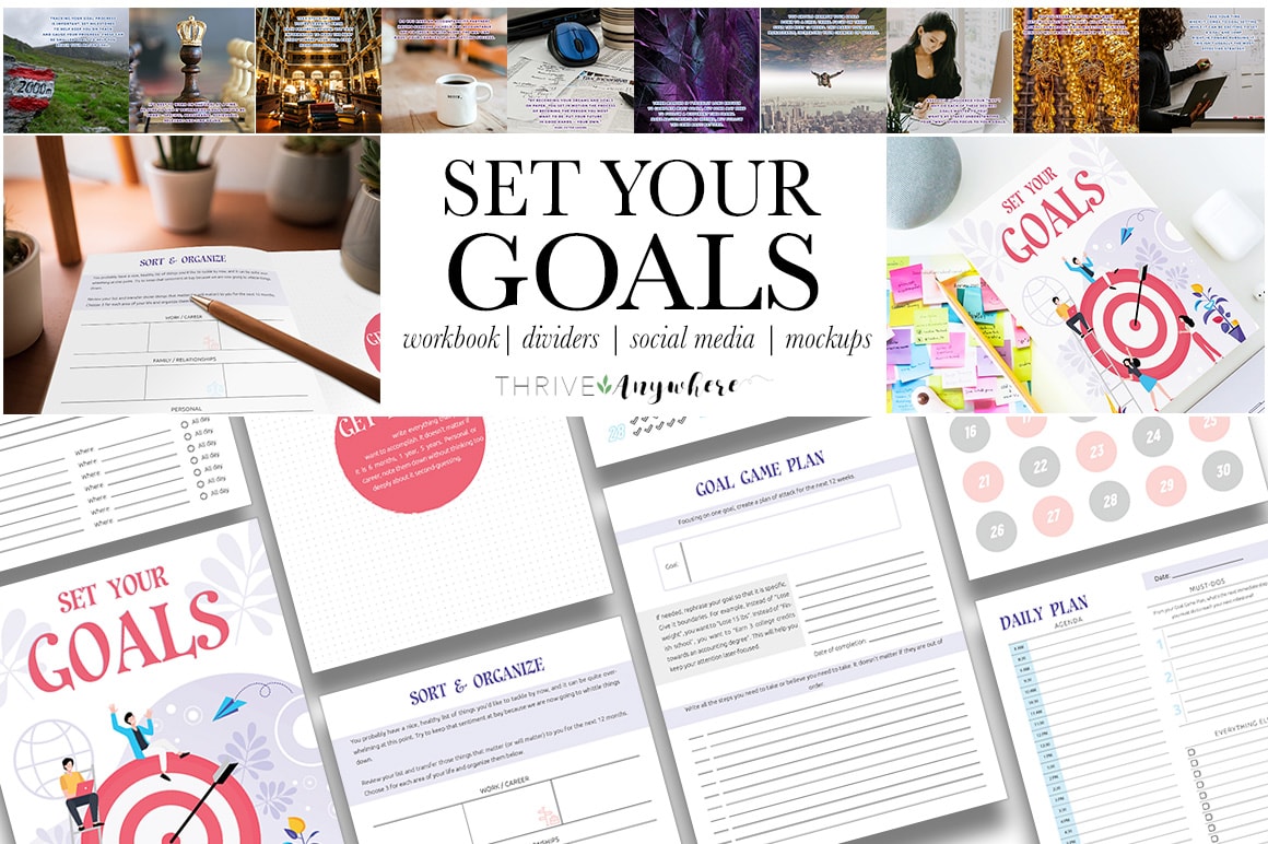 NEW! Set Your Goals Workbook with Private Label or Commercial Rights