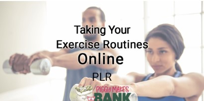 Virtual Athletics – Taking Your Exercise Routine Online Done-for-You Content with PLR Rights