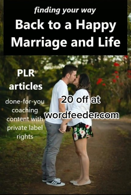 NEW Marriage Advice Content with Private Label Rights