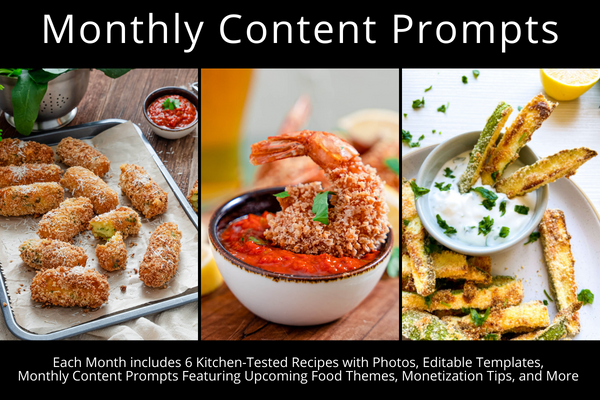 Kitchen Bloggers Monthly Cooking PLR Membership is HALF Off This Week