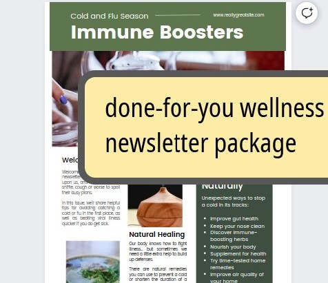 Natural Wellness Newsletter Templates – Text, Images, Amazon Products, Links Inputted. In CANVA. $20 off the first one!