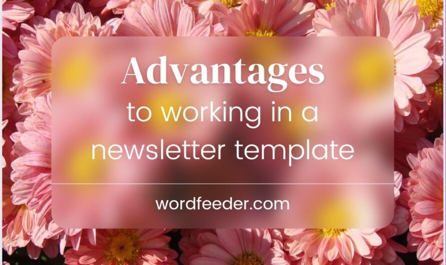 Wellness Newsletter Templates: the Many Advantages to Their Use