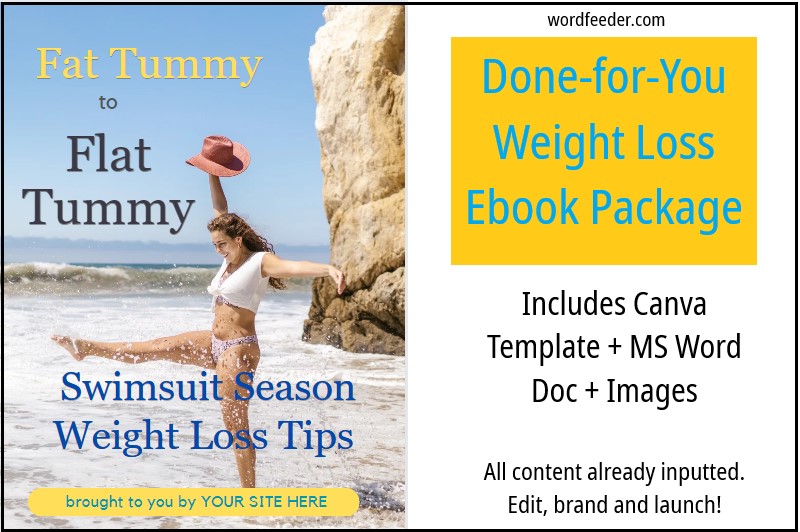“Fat Tummy to Flat Tummy” Swimsuit Season Weight Loss Tips Ebook Now $30 with This Code