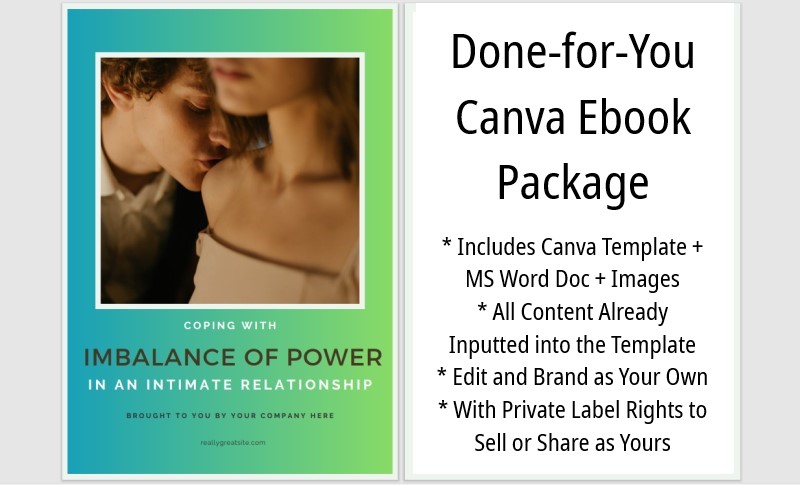 Examples of Imbalance of Power in an Intimate Relationship and How Use This Ebook Content to Help Your Clients