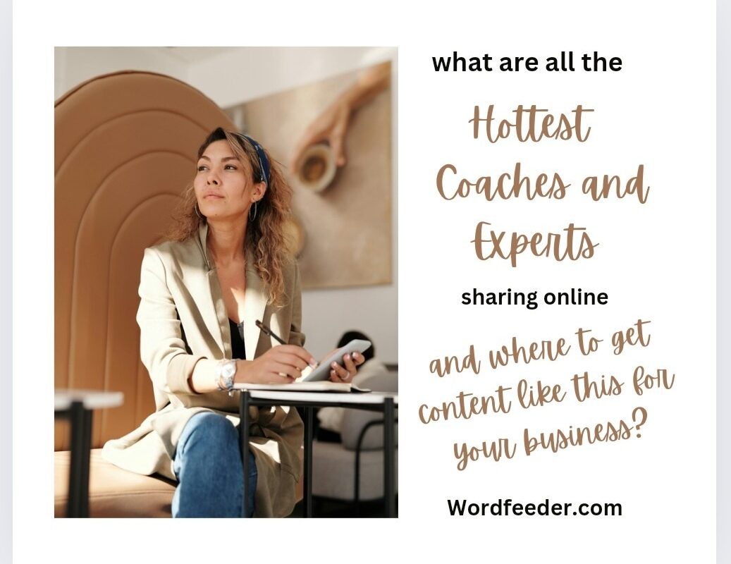 What are the Hot Coaches Publishing Online that YOU Might Want to Share, Too?