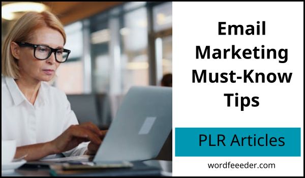 Email Marketing Must-Know Tips PLR is Live