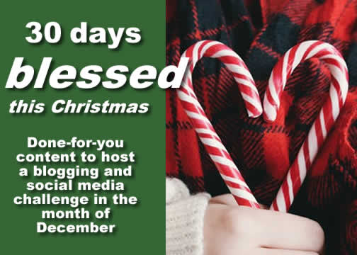 30 Days Blessed This Christmas Challenge PLR Email Course