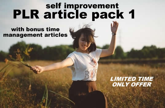 Self-Improvement PLR Articles