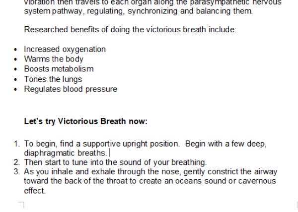 "Breathe in Better Health" Pranayama 7-Day Email or Social Media Challenge PLR Writing Sample 3