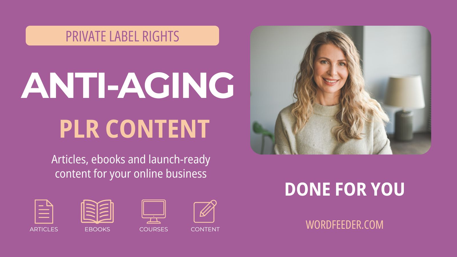anti aging plr
