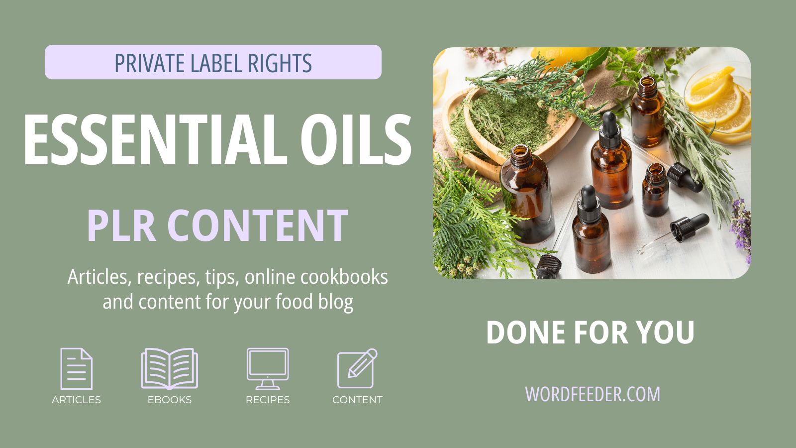 essential oils aromatherapy plr