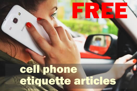 Free Cell Phone Etiquette Articles