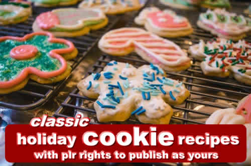 Christmas Cookie PLR Recipes in MS Word Format