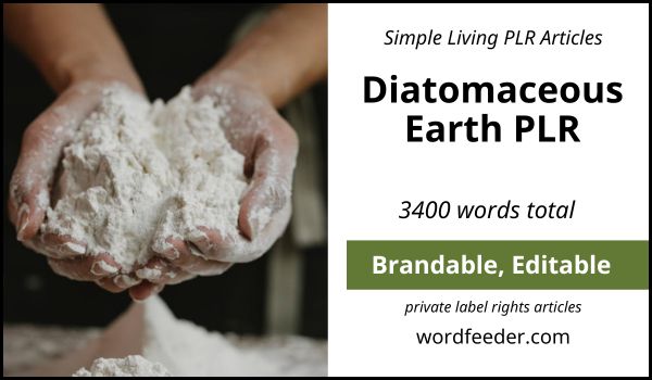 diatomaceous earth plr