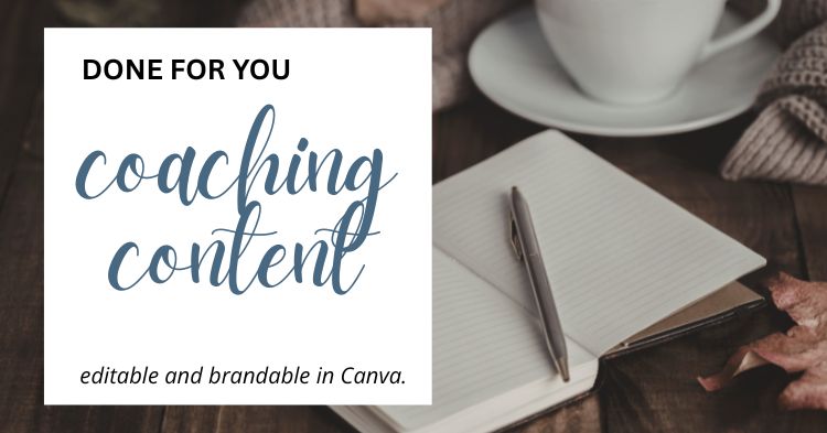 done for you coaching content