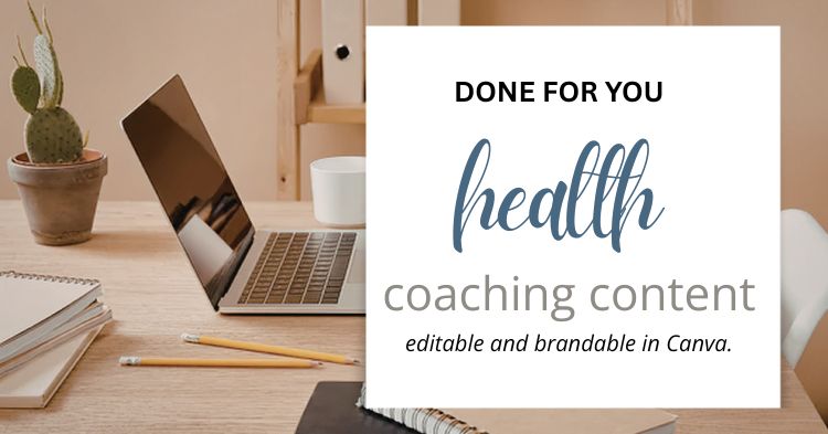 done for you health coaching content