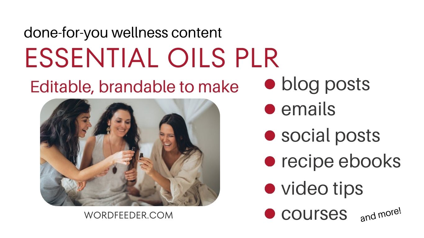 Essential Oils Aromatherapy PLR