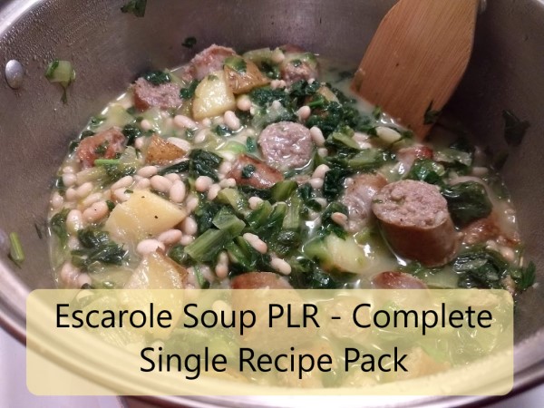 Escarole Soup Recipe PLR - with Private Label Rights