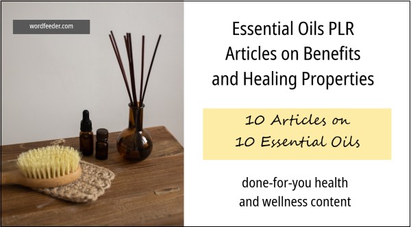 Essential Oils Beneftis PLR | 10 Articles on 10 Essential Oils