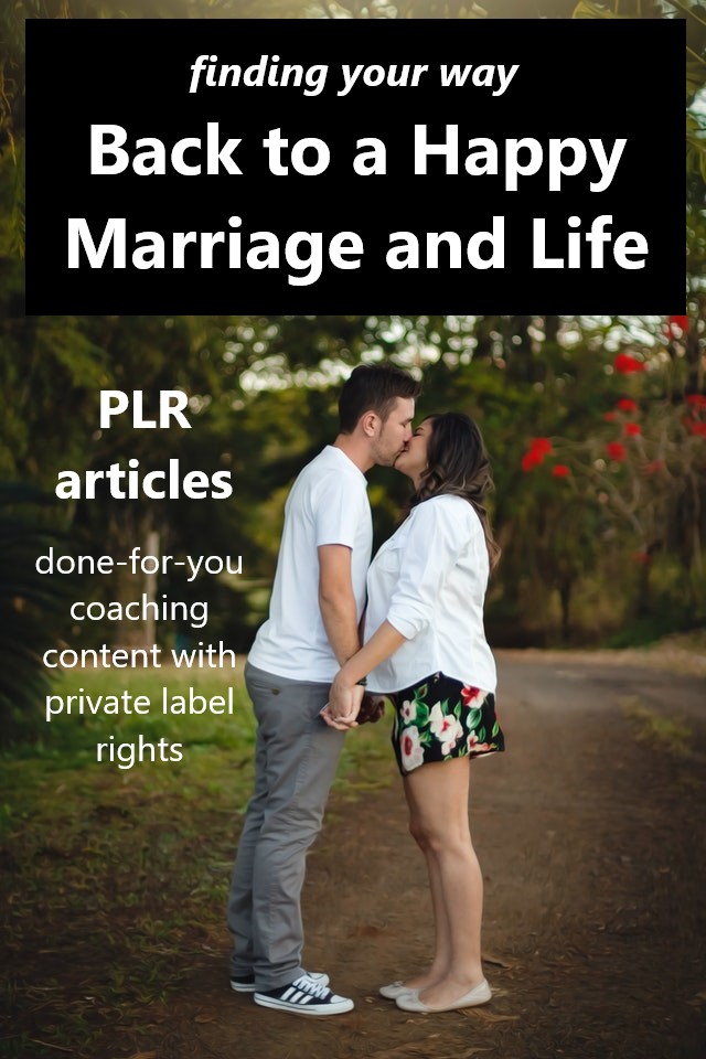 Happy Marriage and Life PLR Articles