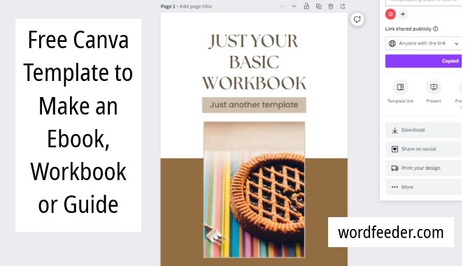 Free Canva Ebook or Workbook Template