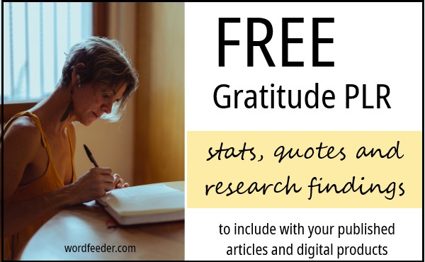 Free Gratitude Quotes and Stats