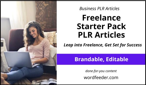 Freelance Starter Pack PLR Articles