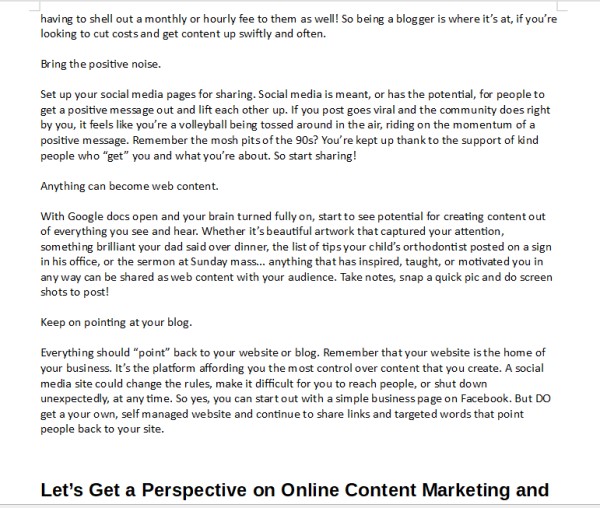 Go FAST with Your Content Marketing PLR Articles - Writing Sample