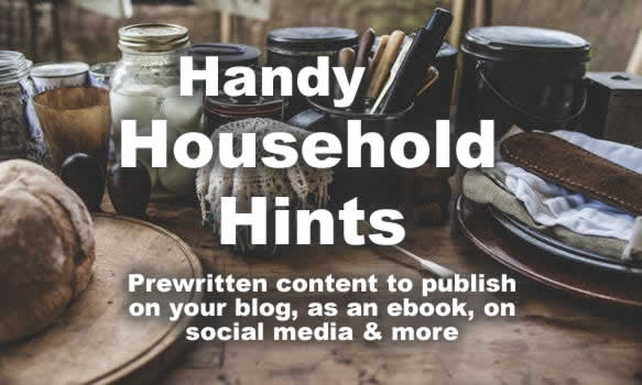 Handy Household Hints PLR Content - Homemaker Hacks