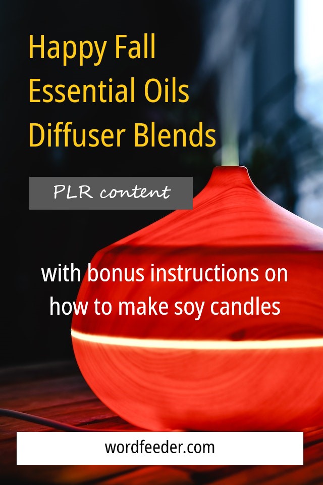 Essential Oils PLR: Happy Fall Blends, Candlemaking