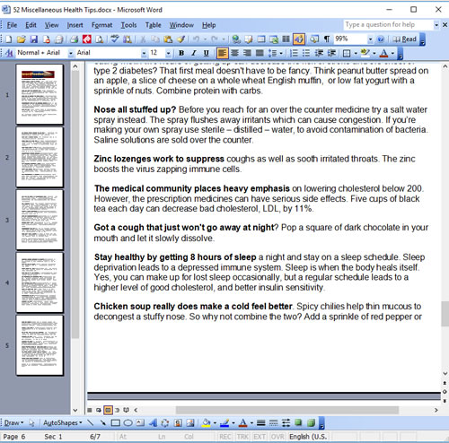 "Happy Healthy Fit and Well" PLR 5-Part Super Bundle Writing Sample Screen Shot 3