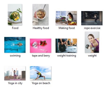 10 FREE Healthy Eating and Fitness Images