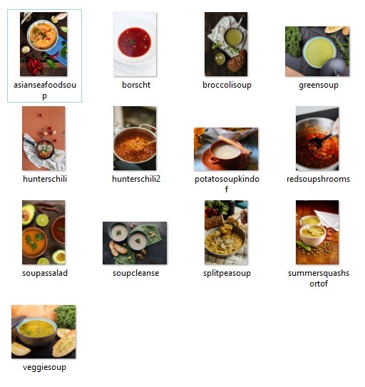 Healthy Soup for Weight Loss PLR Articles & Recipes- Bonus Images Screen Shot