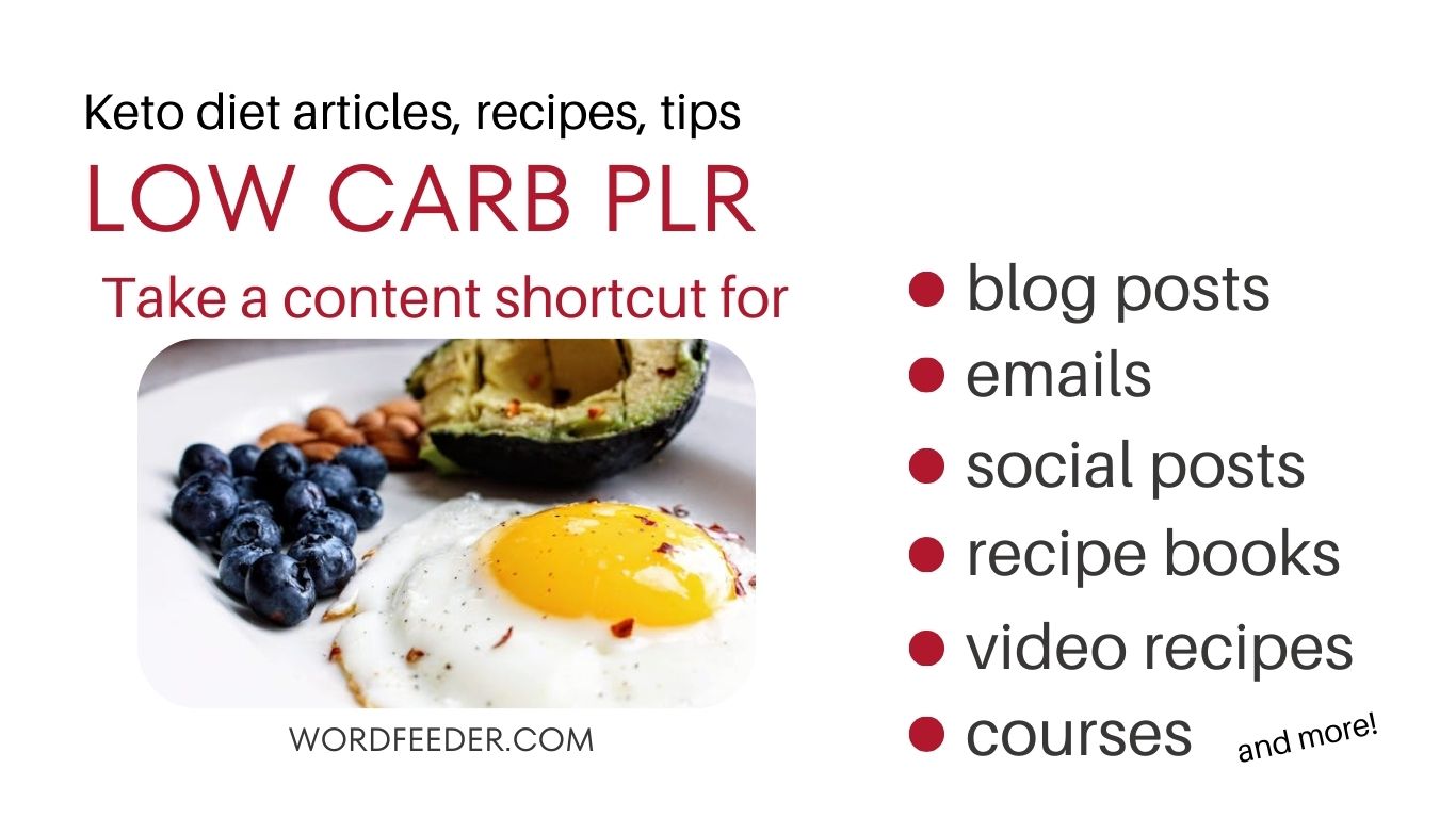 Low Carb PLR