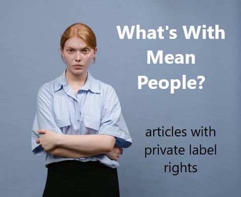 mean people plr articles