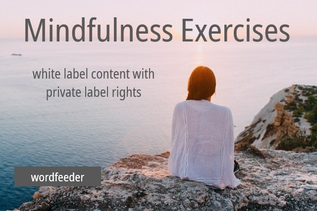 mindfulness exercises on beach