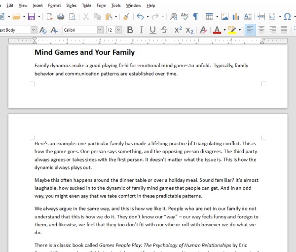 Mind Games PLR Articles Writing Sample