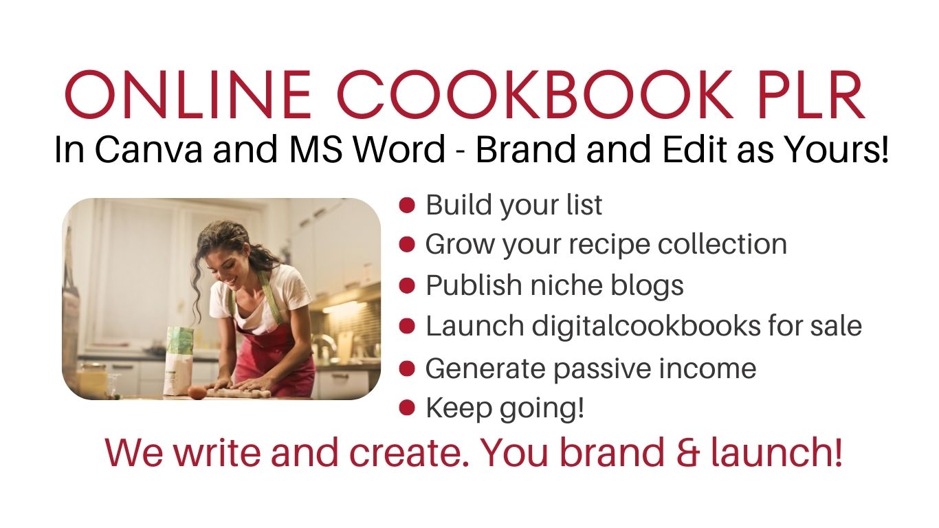 Digital Online Cookbook PLR