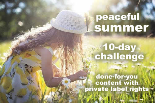 Peaceful Summer10-Day Journaling Challenge