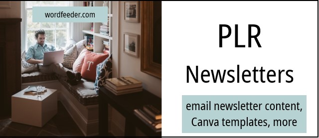 PLR Newsletters, Canva Templates