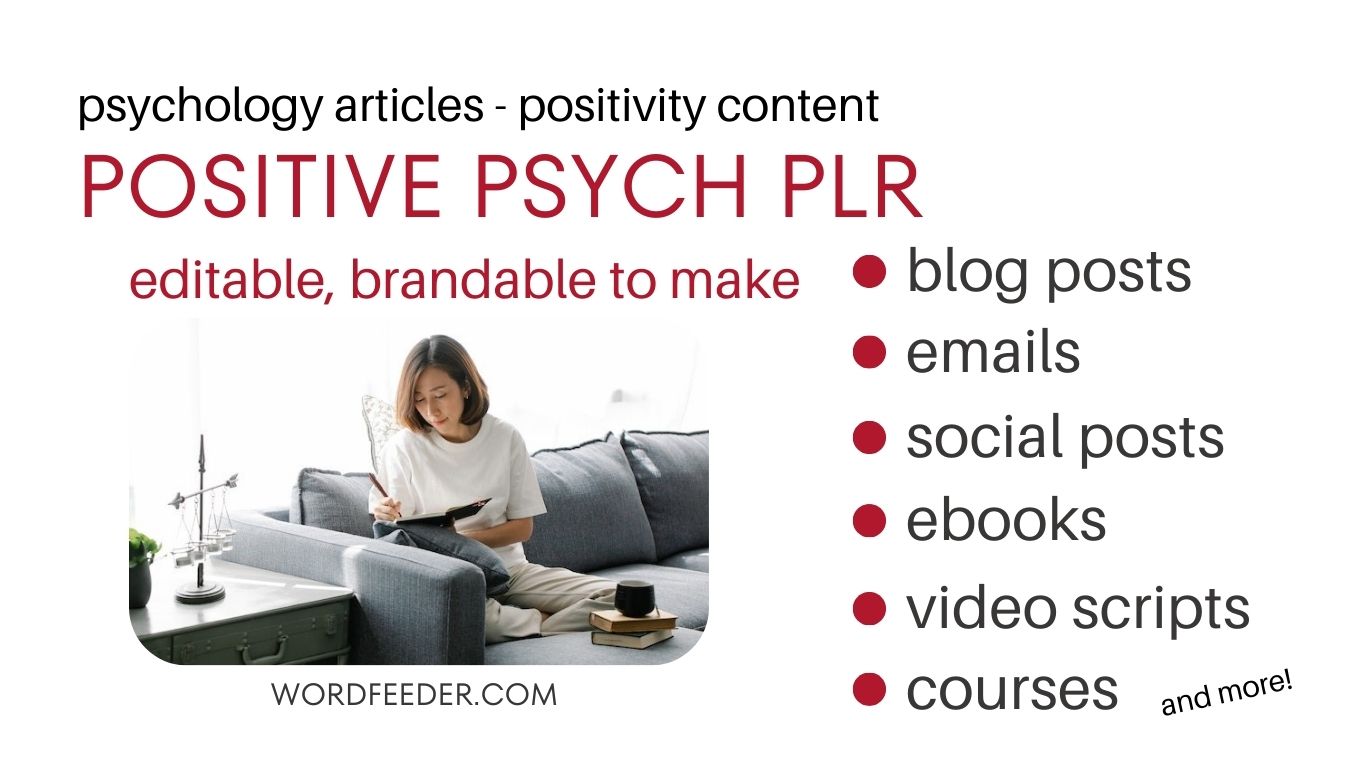 Prewritten Positive Psychology Articles