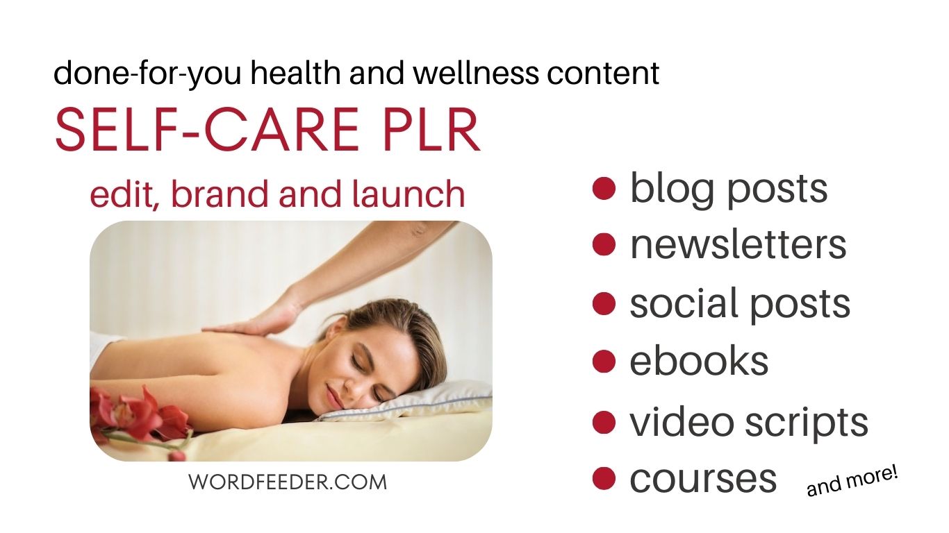 Self Care PLR