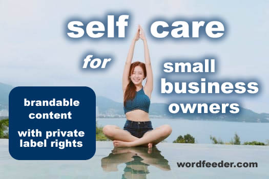 self care for small business owners