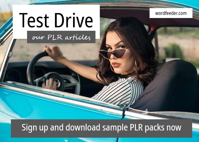 Test Drive PLR Articles