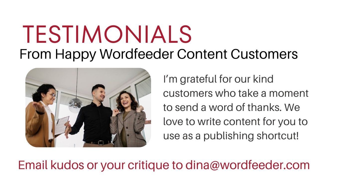 Wordfeeder PLR Testiimonials