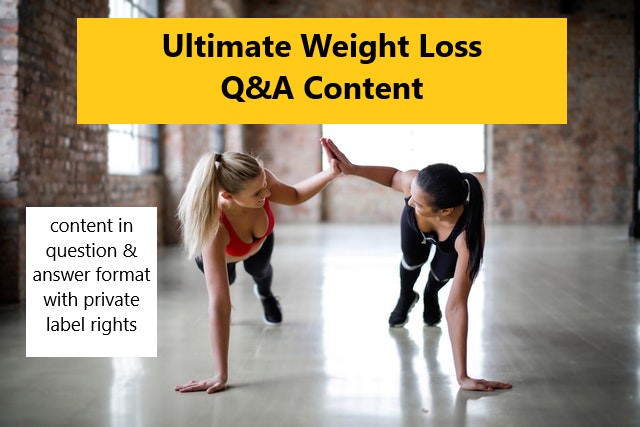 ultimate weight loss Q&A content