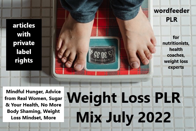 July 2022 Weight Loss PLR