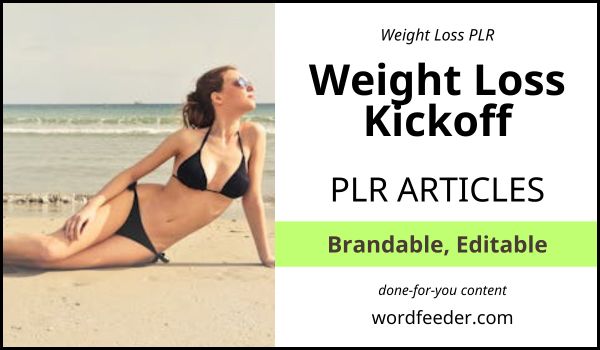 weight loss kickoff plr