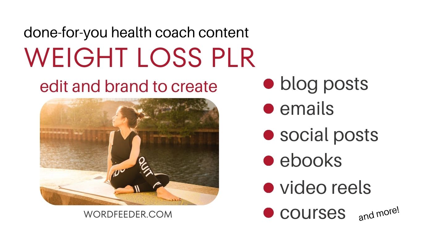 Weight Loss PLR